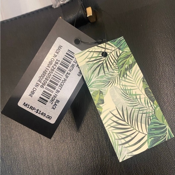 Badgley Mischka Vegan Leather Tote Bag with Side Pocket NWT - Picture 8 of 12